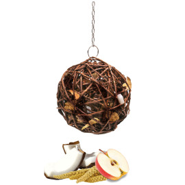 Лакомство за Гризачи, върбова топка със сушени плодове 135 гр. - JR FARM Wicker Fruit Ball