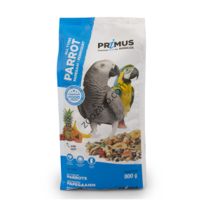 Висококачествена храна за големи Папагали с плодове 800 гр. - Benelux Primus Parrot