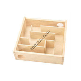 Лабиринт за Хамстери и Мишки, дървен 25 x 25 x 6 см. - Benelux