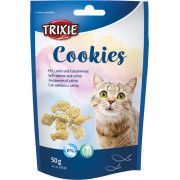 Лакомство - бисквитки със сьомга и коча билка за Котка 50 гр. - Trixie