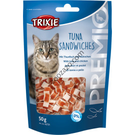 Лакомство - хапки с риба тон за Котка 50 гр. - Trixie