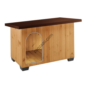 Ferplast Baita 100 - дървена къща за куче 122 / 79 / 78 cm