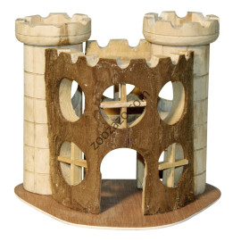 Декорация - дървен замък за Хамстери 17 x 15 x 12 cм. - KERBL