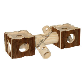 Тунели от естествено дърво за Хамстери и Мишки 40 x 12 x 10 cм. - KERBL
