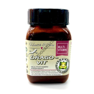 Оптимална хранителна добавка за влечуги и земноводни 50 гр. - Dragon Drago-Vit Multivitamin + Beta Carotin