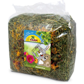 Сено с цветове за декоративни зайци и морски свинчета 500 гр. - JR FARM Summer Meadow
