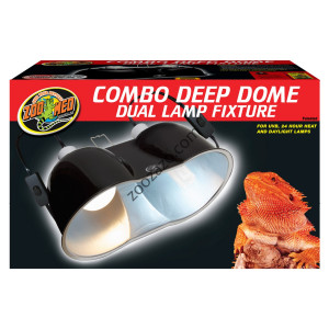 Защитно двойно тяло/рефлектор за две лампи - ZooMed Combo Deep Dome Dual Lamp Fixture