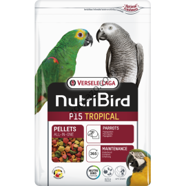 Nutri Bird P15 Tropical - Екструдирана Храна за Големи Папагали 1 кг. 