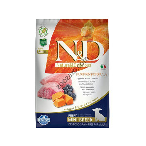 N&D PUMPKIN LAMB&BLUEBERRY – храна с тиквa, агне и боровинки 800 гр.