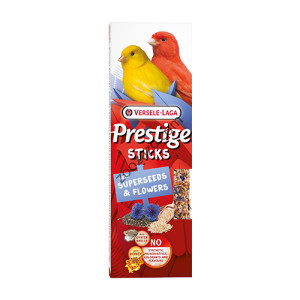 Крекери за Канари с разнообразие от семена, 2 x 30 гр. - Prestige Sticks Canaries with Superseeds & Flowers