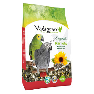 Пълноценна храна за средни и големи Папагали 2,5 кг. - Vadigran Parrot Original
