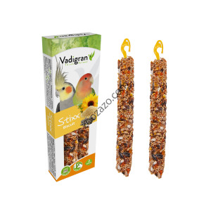 Стик/Крекер за средни Папагали с Бисквита 2 бр. / 120 гр. - Vadigran Stixx Parakeet biscuit