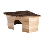 Ъглова дървена къщичка за Гризачи 40 x 28 x 16 см. - Vadigran