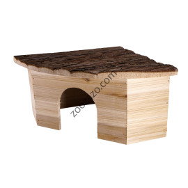 Ъглова дървена къщичка за Гризачи 40 x 28 x 16 см. - Vadigran