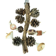 Играчка за Папагали, лиана и естествени продукти, 35 см. - Back Zoo Nature