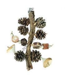 Играчка за Папагали, лиана и естествени продукти, 35 см. - Back Zoo Nature
