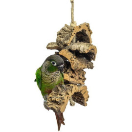Коркова играчка за птици, 30 х 12 х 7 см. - Back Zoo Nature Cork Play Tower S