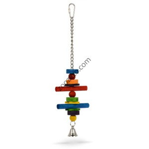 Играчка за Папагал от дървени кубчета 9 x 32.5 см. - Padovan Bird Toys