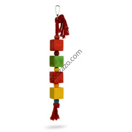 Играчка за Папагал от дървени кубчета 4 x 42 см. - Padovan Bird Toys