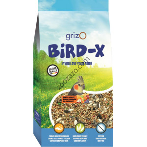 Висококачествена храна за средни Папагали с плодове, 1 кг. - BIRD-X Big Parakeet Mix + Fruits Висококачествена храна за средни Папагали с плодове, 1 кг. - BIRD-X Big Parakeet Mix + Fruits