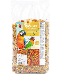 Мека плодово-ядкова храна за папагали, 1 кг. - BIRD-X BRAVO Fruit-Mix Crude Parakeets/Parrots