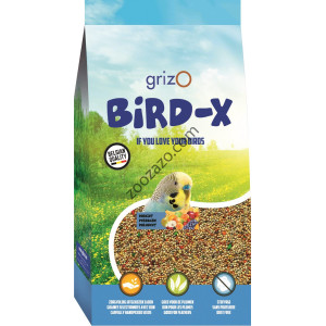 Храна за вълнисти папагали с плодове, бисквита и витамини, 1 кг. - BIRD-X Parakeet / Budgie Mix + Biscuits Храна за вълнисти папагали с плодове, бисквита и витамини, 1 кг. - BIRD-X Parakeet / Budgie Mix + Biscuits