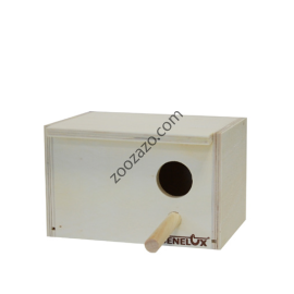 Дървено гнездо за малки птички 15 x 11,5 x 9,5 cм. - Benelux