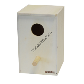 Дървено гнездо за папагали и птички 16 x 15 x 24,5 cм. - Benelux