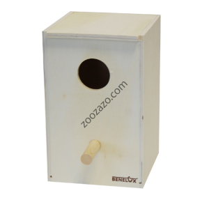 Дървено гнездо за папагали и птички 16 x 15 x 24,5 cм. - Benelux