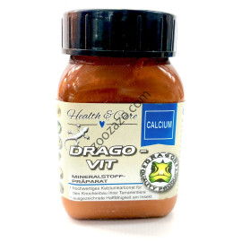 Калций на прах за влечуги без витамин D3, 60 гр. - DRAGON-VIT Calcium