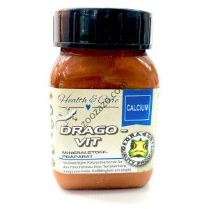 Калций на прах за влечуги без витамин D3, 60 гр. - DRAGON-VIT Calcium