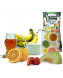 Лакомство за малки гризачи, плодово желирани чашки, микс от 6 бр. - Fruit Cups Mix