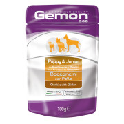 Пауч хапки DOG GEMON Junior - с пиле за подрастващи Кучета 100 гр. 