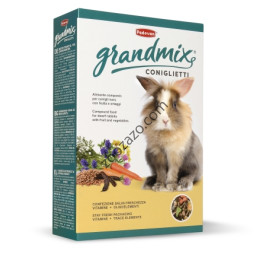 Пълноценна храна за Декоративни Зайци 850 гр. - GrandMix coniglietti