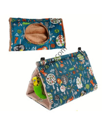 Уютно плюшено хамаче за Папагали - Cozy Hanging Bird Nest for Parakeets