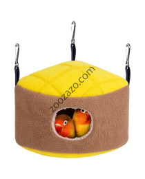 Уютно плюшено хамаче за Папагали, 23 х 14+7h см. - Cozy Plush Bird Nest