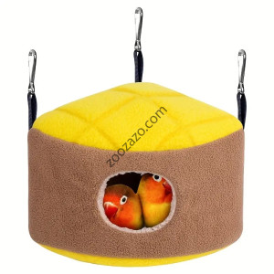 Уютно плюшено хамаче за Папагали, 23 х 14+7h см. - Cozy Plush Bird Nest