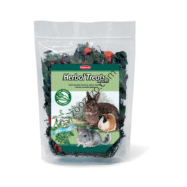 Лакомство за Гризачи от сушени листа мента и моркови 220 гр. - Padovan Herbal Treats menta