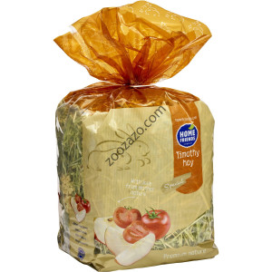 Тимотейско сено с ябълка и домат за зайци и гризачи, 600 гр. - Home Friends Timothy Hay Apple + Tomato
