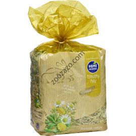 Тимотейско сено с лайка и невен за зайци и гризачи, 600 гр. - Home Friends Timothy Hay Camomile + Marigold