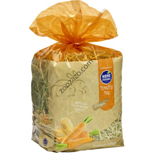 Тимотейско сено с морков и пащърнак за зайци и гризачи, 600 гр. - Home Friends Timothy Hay Carrot + Parsnip