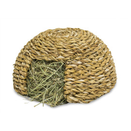 Малко иглу от 100% натурална трева за малки Гризачи 200 гр. - JR FARM Grass igloo small