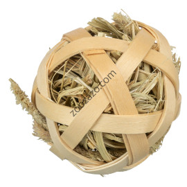 Естествена играчка за активни и щастливи Гризачи, 5 см. - Trixie Bamboo Ball