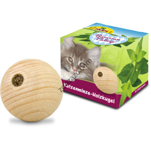 Дървена топка с Баварски катнип 5 см. / Ø 5 см. - JR FARM Bavarian Catnip