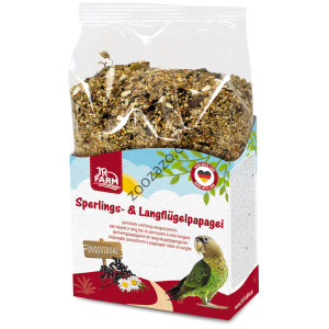 Пълноценна храна за малки и средни Папагали, 950 гр. - JR Farm Individual Forpus & True Parrots