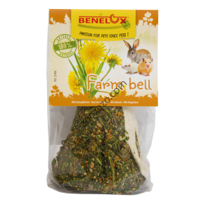 Лакомство без зърнена камбана с глухарче за Гризачи 125 гр. - Benelux Farm Bell