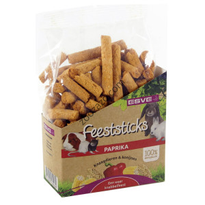 Лакомство пръчици за Гризачи от червена Чушка, Паприка 175 гр. - Esve Sticks paprika rodents