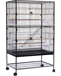 Метална клетка за Папагали и други Птици, със стойка на колела, 79 х 52 х 167 см. - Tango Bird Cage