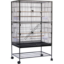 Метална клетка за Папагали и други Птици, със стойка на колела, 79 х 52 х 167 см. - Tango Bird Cage