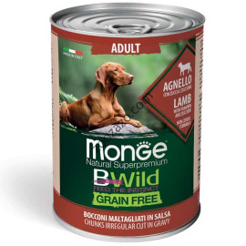 Консерва Dog Bwild Grain Free Lamb - агнешко с тиква и зеленчуци 400 гр.